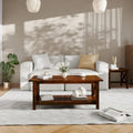 Classic Solid Wood Farmhouse Coffee Table