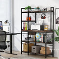 43-Inch Kitchen Bakers Rack with Microwave Stand - 5-Tier Utility Storage Shelf and 10 Hooks for Kitchen and Living Room