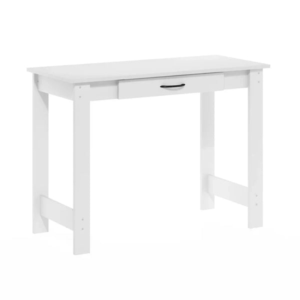 Furinno JAYA White Writing Desk with Drawer