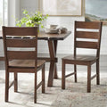 6-Piece Rustic Farmhouse Dining Set Table Chairs & Bench Walnut Finish