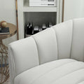 Swivel Accent Chair with Ottoman Set and Upholstered Cushion