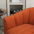 Swivel Accent Chair with Ottoman Set and Upholstered Cushion