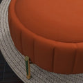Swivel Accent Chair with Ottoman Set and Upholstered Cushion
