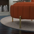Swivel Accent Chair with Ottoman Set and Upholstered Cushion