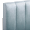 CorLiving Helena King Size Velvet Tufted Headboard