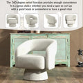Modern Upholstered Armchair with 360-Degree Swivel Design