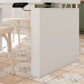 Modern White Adjustable Workstation - 70.9W Dining Table & Office Desk