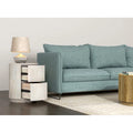 Kingston 18-Inch Round Nightstand with 2 Drawers by Carolina Living