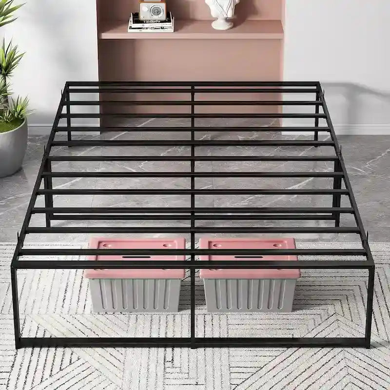 14-Inch Heavy-Duty Metal Full Bed Frame