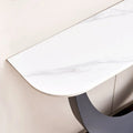 Contemporary Console Table with Elegant Design, Metal Frame, and Adjustable Foot Pads for Entryway