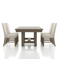 Jusk Rustic Grey Wood 5-Piece Dining Set by Furniture of America