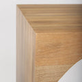 Chloe Set of 2 Light Brown Solid Wood Square Nesting Accent Tables - Dimensions: 20L x 20W x 24H
