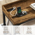 Mobile Height Adjustable Overbed Table with Wheels, Featuring Outlets and USB Ports for Laptops