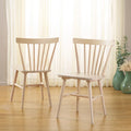 SAFAVIEH Signa Spindle Farmhouse Dining Chair Set (2 Chairs) - Dimensions: 20" W x 20" D x 33" H