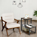 Costway 3-Tier Side Table with Storage Shelf - Versatile Nightstand