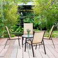 Costway Set of 4 Patio Chairs with Armrests for Garden and Deck - View Details