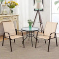 Costway Set of 4 Patio Chairs with Armrests for Garden and Deck - View Details