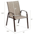 Costway Set of 4 Patio Chairs with Armrests for Garden and Deck - View Details