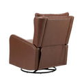 Jordano Mid-Century Leather Recliner with Metal Base by HULALA HOME