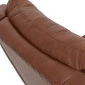 Jordano Mid-Century Leather Recliner with Metal Base by HULALA HOME