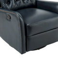 Jordano Mid-Century Leather Recliner with Metal Base by HULALA HOME
