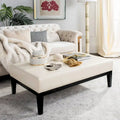 SAFAVIEH Tonja Brown Bicast Leather Rectangular Ottoman