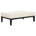 SAFAVIEH Tonja Brown Bicast Leather Rectangular Ottoman