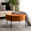 SAFAVIEH Shianne Round Velvet Cocktail Ottoman Table