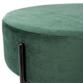 SAFAVIEH Shianne Round Velvet Cocktail Ottoman Table