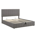 Upholstered Platform Bed with Lift-Up Storage - Full/Queen Size