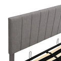 Upholstered Platform Bed with Lift-Up Storage - Full/Queen Size