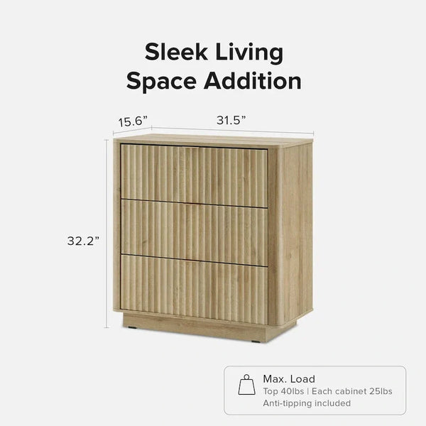 Brooklyn 3-Drawer Dresser by Mopio