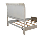 Belmar King Upholstered Bed in Washed Taupe and Silver Champagne