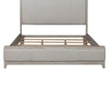 Belmar King Upholstered Bed in Washed Taupe and Silver Champagne