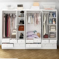 78.7H Combo Twin Wardrobe Set: Stylish and Functional Armoires for Your Closet