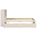 Contemporary Twin Bed Frame with USB Charging Port, Bookcase Headboard, and Dual Drawers for Bedroom or Living Room