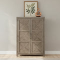 Skyview Lodge Cobblestone Oak Armoire - Spacious Bedroom Storage (54" W x 20" D x 75" H)