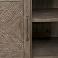 Skyview Lodge Cobblestone Oak Armoire - Spacious Bedroom Storage (54" W x 20" D x 75" H)