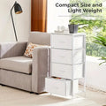 4-Drawer Fabric Dresser for Bedroom - Tall Storage Organizer for Clothing, Closet, Kids' Room, and Cabinet