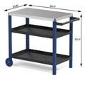 Portable Kitchen Island Grill Cart for Patios