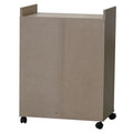 Black Kitchen Microwave Cart with Accent Storage Cabinet, Featuring 1 Drawer and 2 Doors