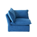 Modern L-Shaped Sectional Sofa with Chaise Ottoman - Deep and Comfortable Modular Design