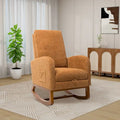 Ergonomic High Back Rocking Chair with Adjustable Footrest