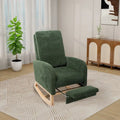 Ergonomic High Back Rocking Chair with Adjustable Footrest