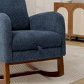 Ergonomic High Back Rocking Chair with Adjustable Footrest