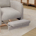 Ergonomic High Back Rocking Chair with Adjustable Footrest