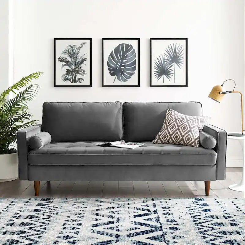 Talby Velvet Sofa by Carson Carrington