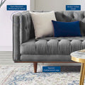 Performance Velvet Tufted Sofa by Elation