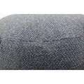 Allan Andrews Indigo Panama Round Foot Pouf