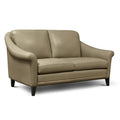 Sienna Authentic Leather Midcentury Modern Loveseat